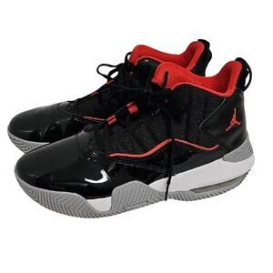 Jordan Stay Loyal Airmax Black Gray Red High-Top Sneaker Basketball Shoe Sz 6.5Y